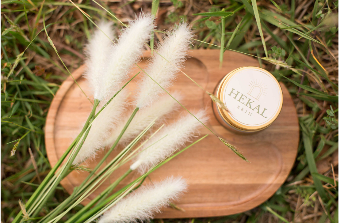 HEKAL SKIN bundle: tallow cream, organic cotton pouch and skincare guide